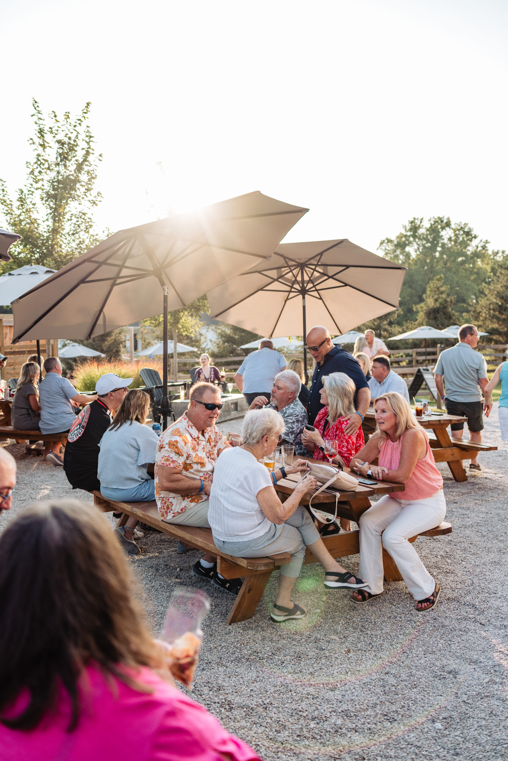 Retreat 21 Taphouse Outdoor Patio Picnic Tables