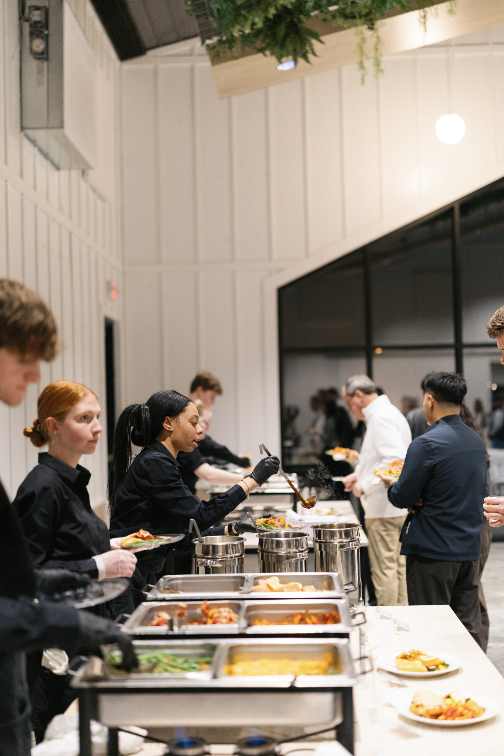 Corporate event catering by Gourmet Fresh at Retreat 21 with buffet
