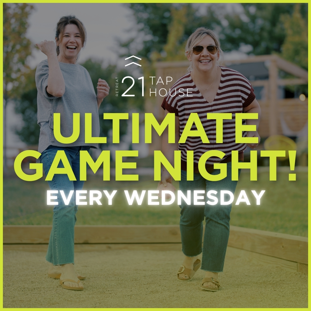 Wednesday Nights are ultimate game nights at the Retreat 21 Taphouse with Trivia, Food Truck, and Free games